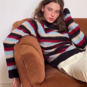 Color Striped Women's Sweater